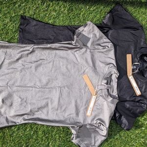 2 SKIMS Shine Spandex Jersey T-Shirts by SKIMS